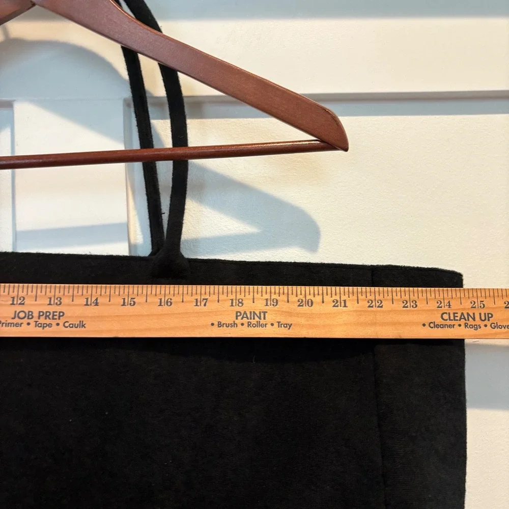 Booty by Brabants Black Felt Tote Bag‎ Large Reusable Shopping Travel